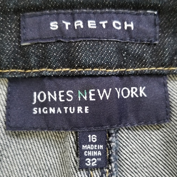 Jones New York Signature Women's Embellished Stretch Bootcut Jeans Size‎ 16 - Picture 9 of 11